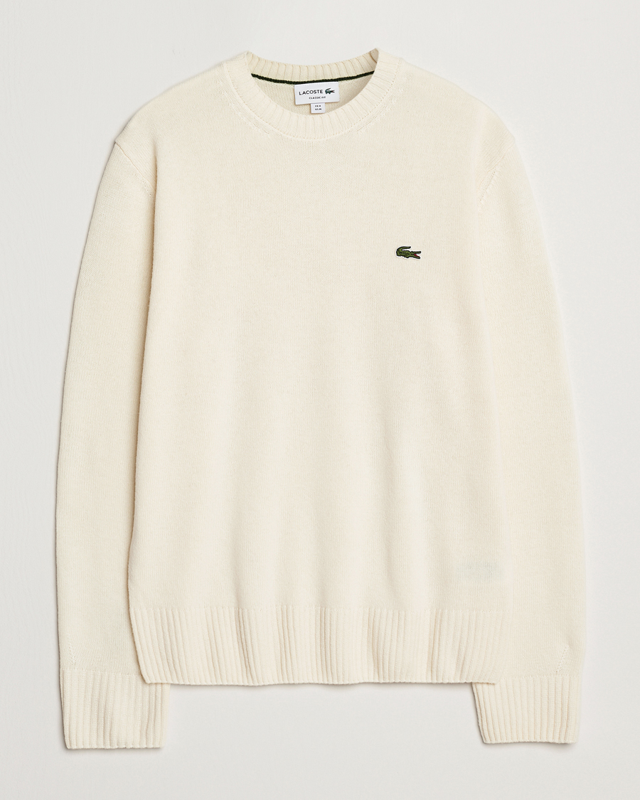 Hombres | Jerséis y prendas de punto | Lacoste | Carded Wool Crew Neck Lapland