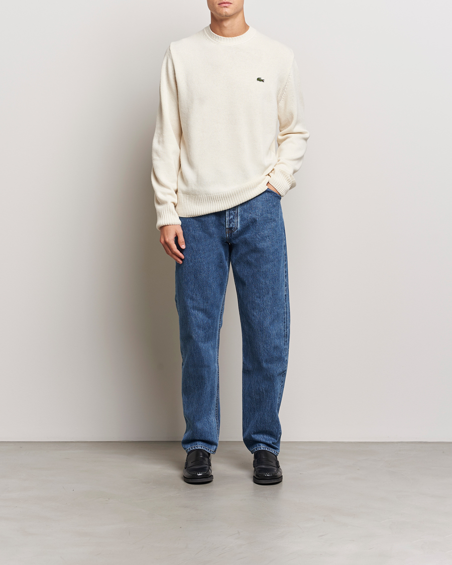 Hombres | Jerséis y prendas de punto | Lacoste | Carded Wool Crew Neck Lapland