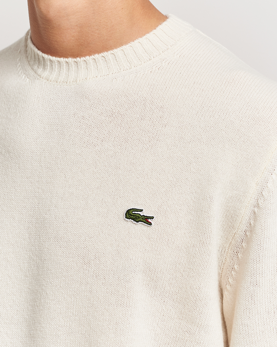 Hombres | Jerséis y prendas de punto | Lacoste | Carded Wool Crew Neck Lapland