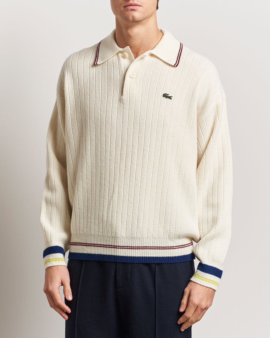 Hombres | Jerséis y prendas de punto | Lacoste | Retro Tennis Wool Polo Lapland
