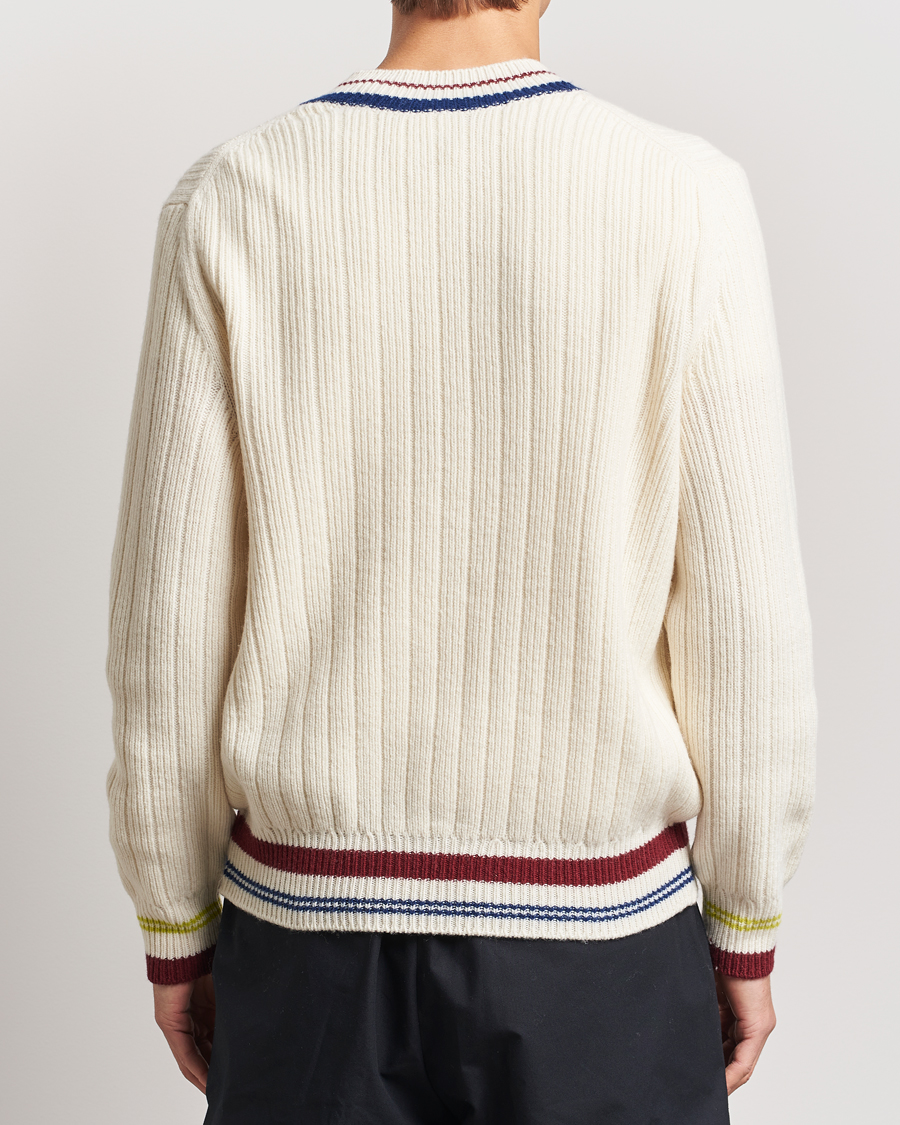 Hombres | Jerséis y prendas de punto | Lacoste | Retro Tennis Wool V-Neck Lapland