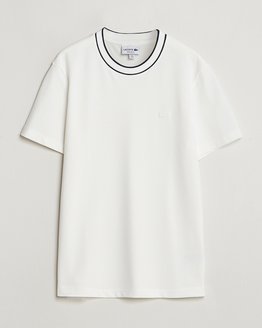 Hombres | Camisetas | Lacoste | Contrast Rib Piqué T-Shirt Flour