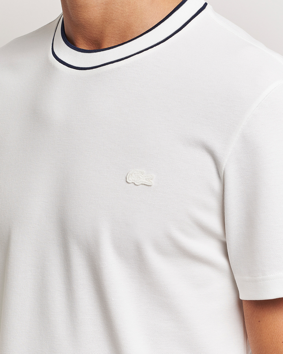 Hombres | Camisetas | Lacoste | Contrast Rib Piqué T-Shirt Flour