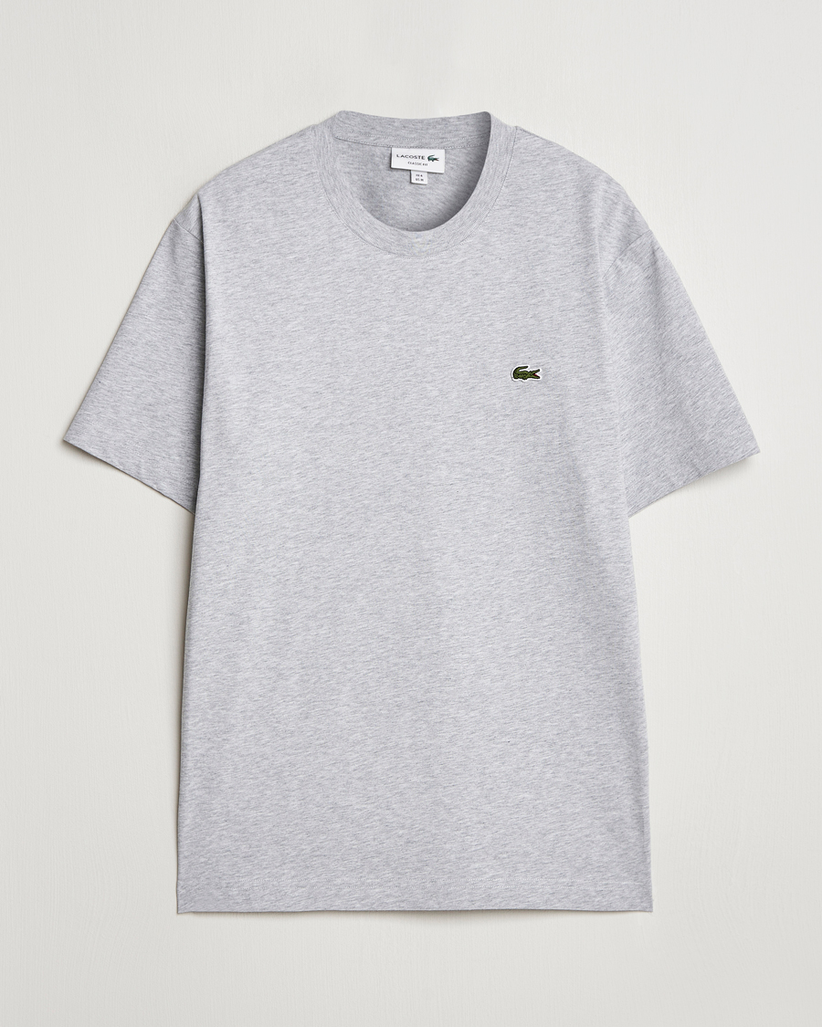 Hombres | Camisetas | Lacoste | Crew Neck T-Shirt Silver Chine