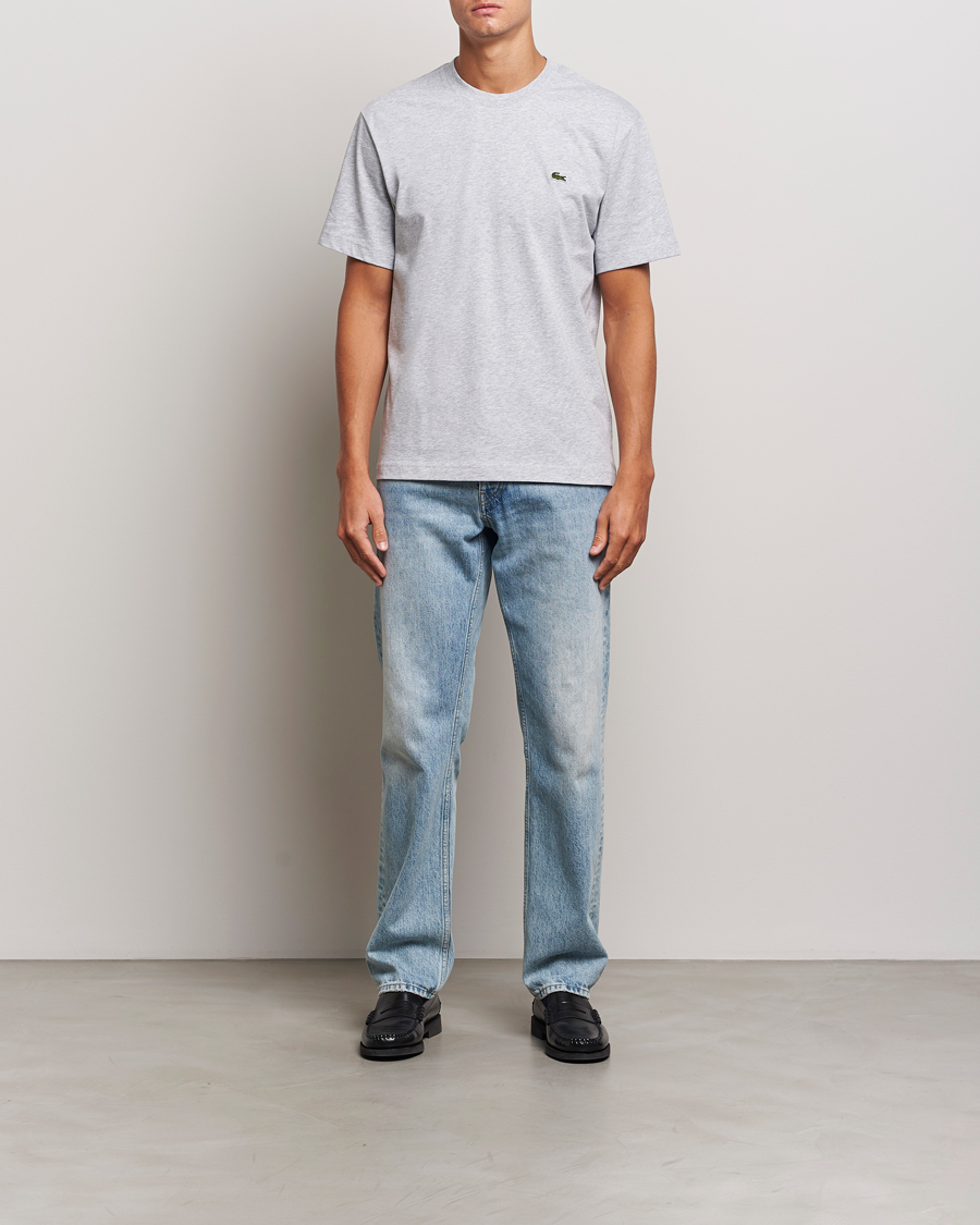 Hombres | Camisetas | Lacoste | Crew Neck T-Shirt Silver Chine
