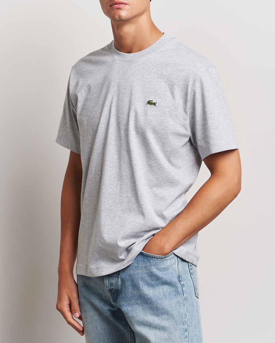 Hombres | Camisetas | Lacoste | Crew Neck T-Shirt Silver Chine