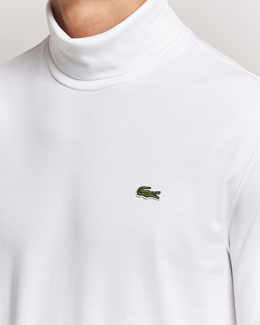 Hombres | Jerséis y prendas de punto | Lacoste | Interlock Cotton Rollneck White