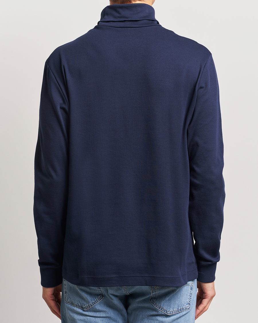 Hombres | Jerséis y prendas de punto | Lacoste | Interlock Cotton Rollneck Navy