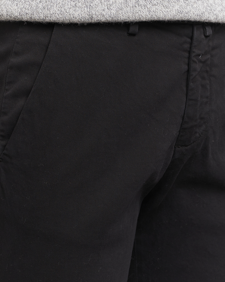 Hombres | Pantalones | Briglia 1949 | Slim Fit Cotton Stretch Chino Black