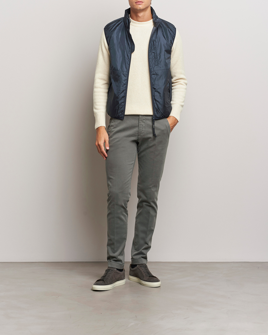 Hombres | Pantalones | Briglia 1949 | Slim Fit Cotton Stretch Chino Grey