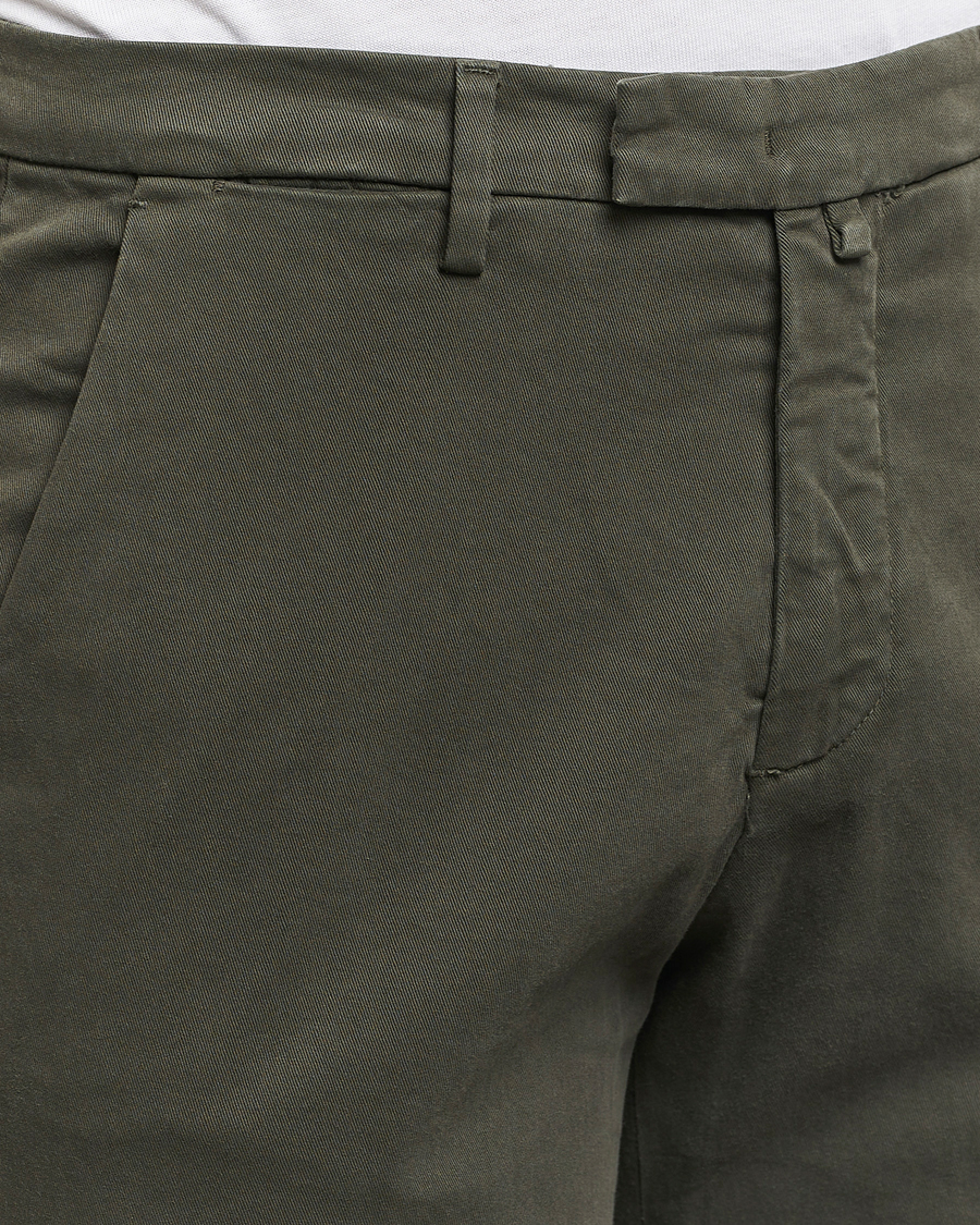 Hombres | Pantalones | Briglia 1949 | Slim Fit Cotton Stretch Chino Military