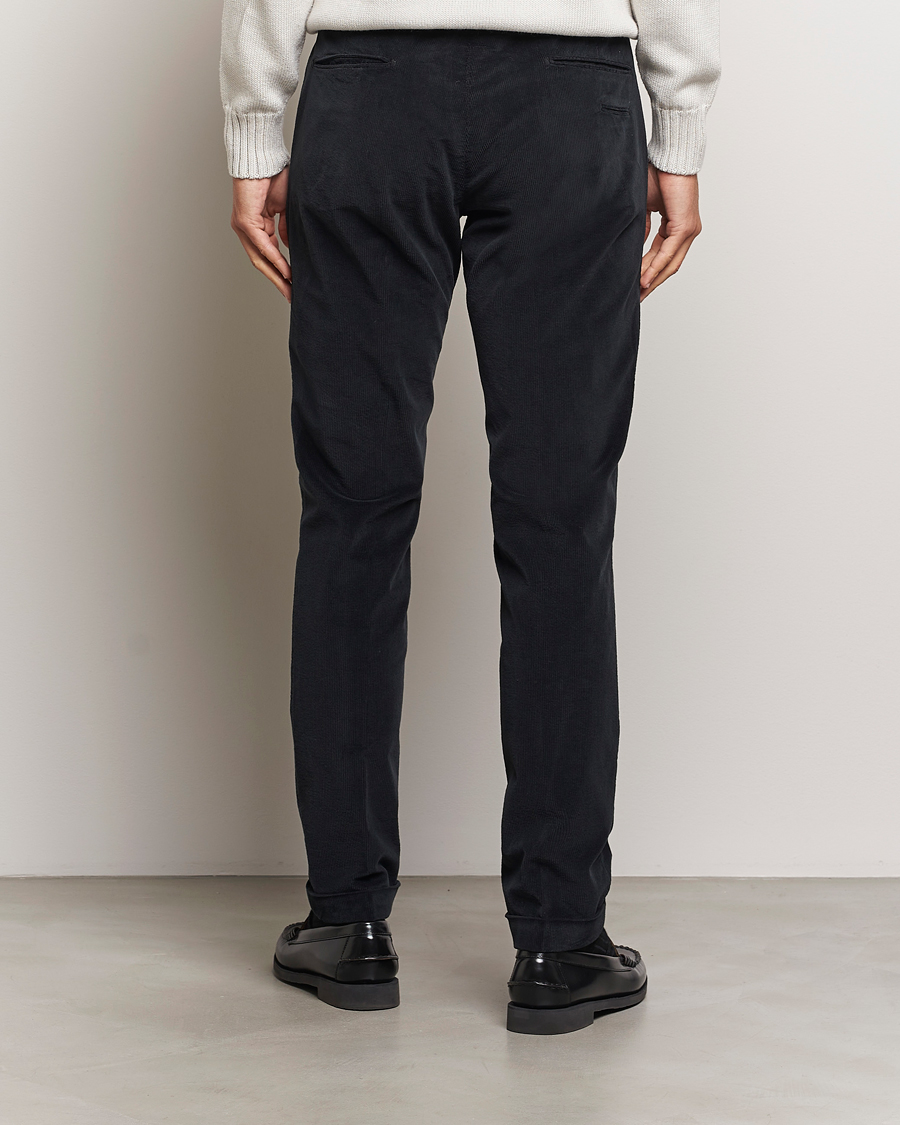 Hombres | Pantalones | Briglia 1949 | Slim Fit Corduroy Trousers Black