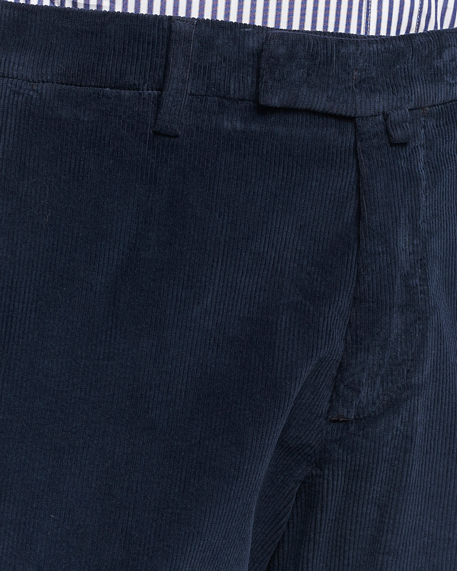 Hombres | Pantalones | Briglia 1949 | Slim Fit Corduroy Trousers Navy