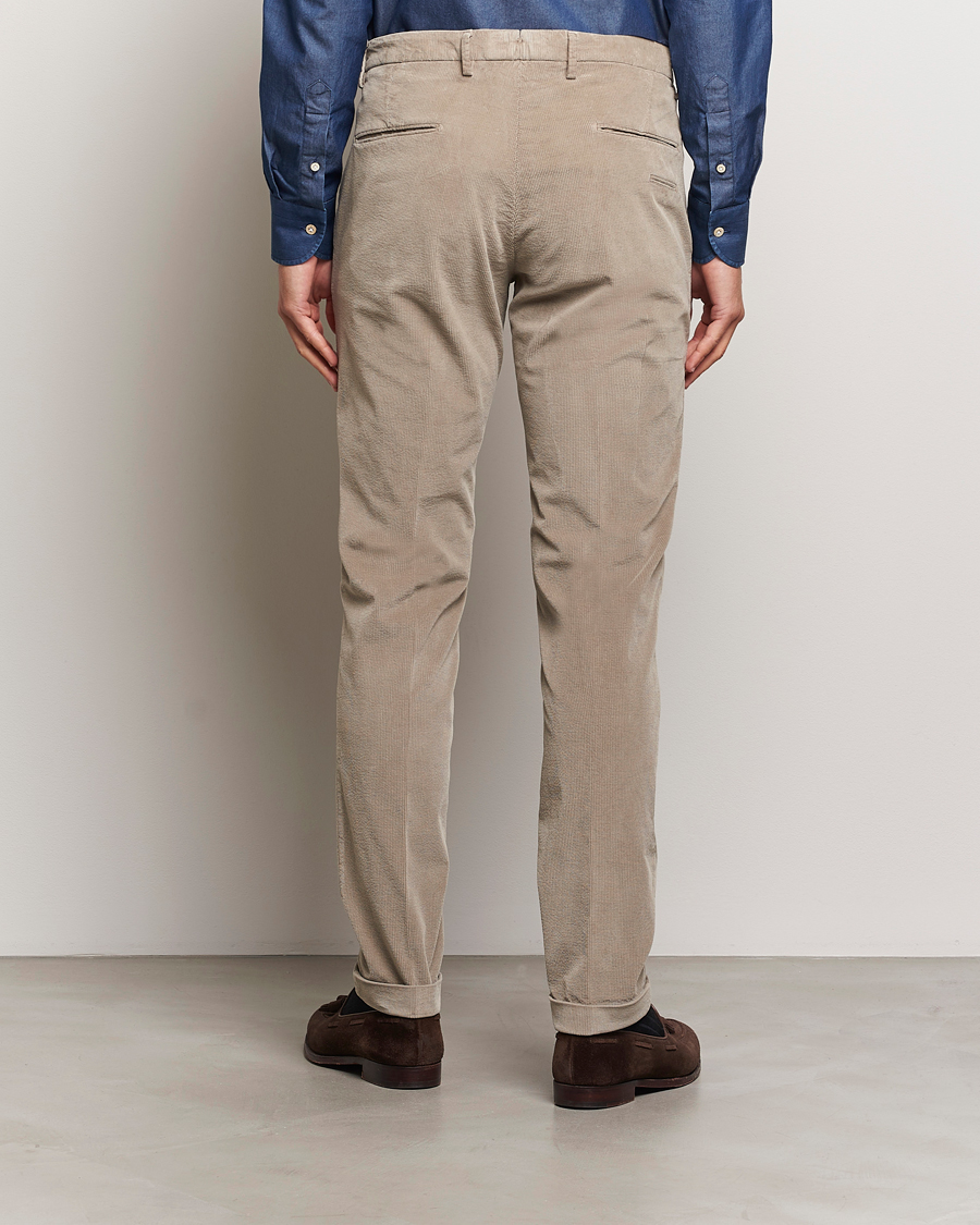 Hombres | Pantalones | Briglia 1949 | Slim Fit Corduroy Trousers Beige