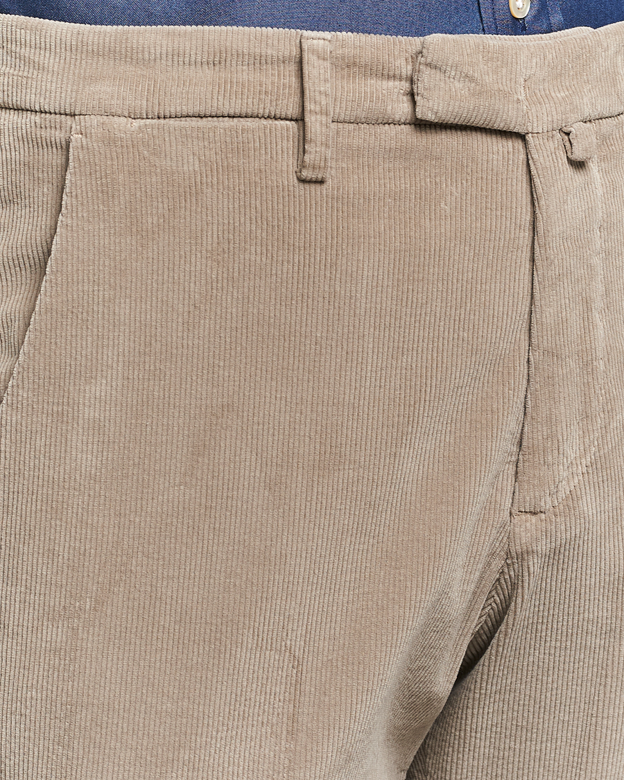 Hombres | Pantalones | Briglia 1949 | Slim Fit Corduroy Trousers Beige