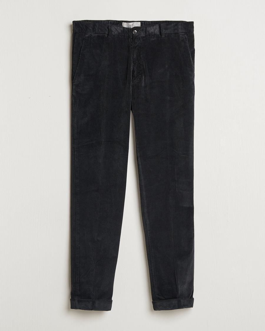 Hombres | Pantalones | Briglia 1949 | Easy Fit Corduroy Trousers Black