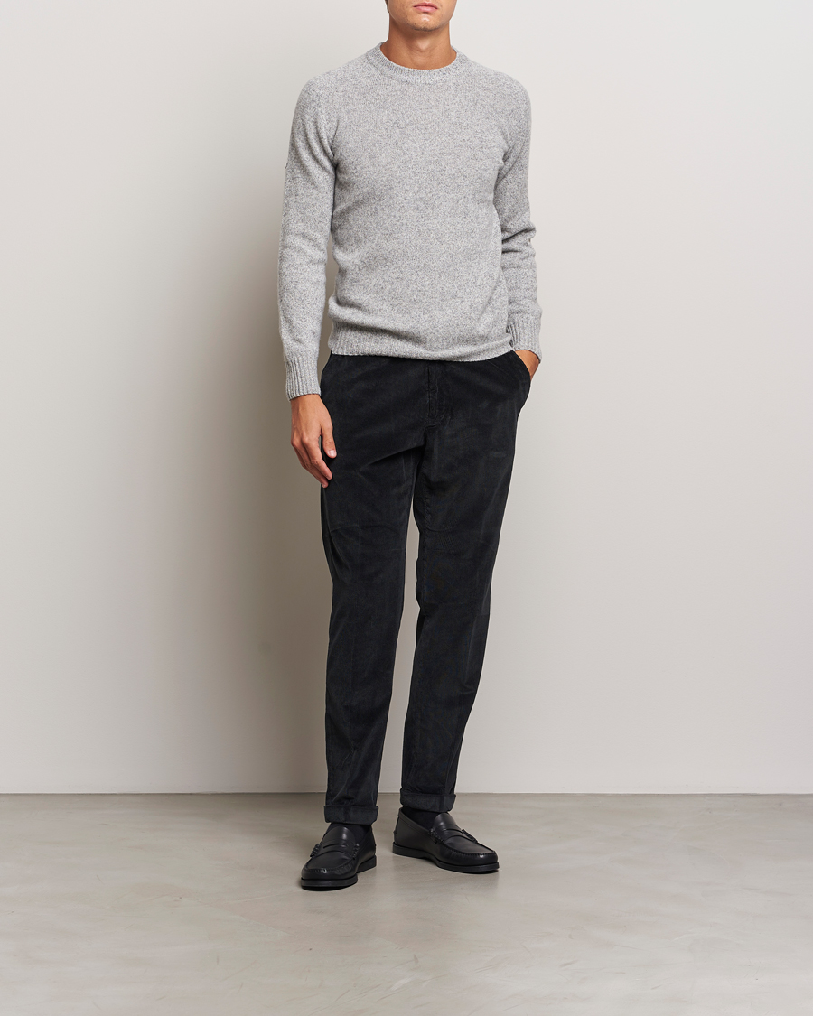 Hombres | Pantalones | Briglia 1949 | Easy Fit Corduroy Trousers Black