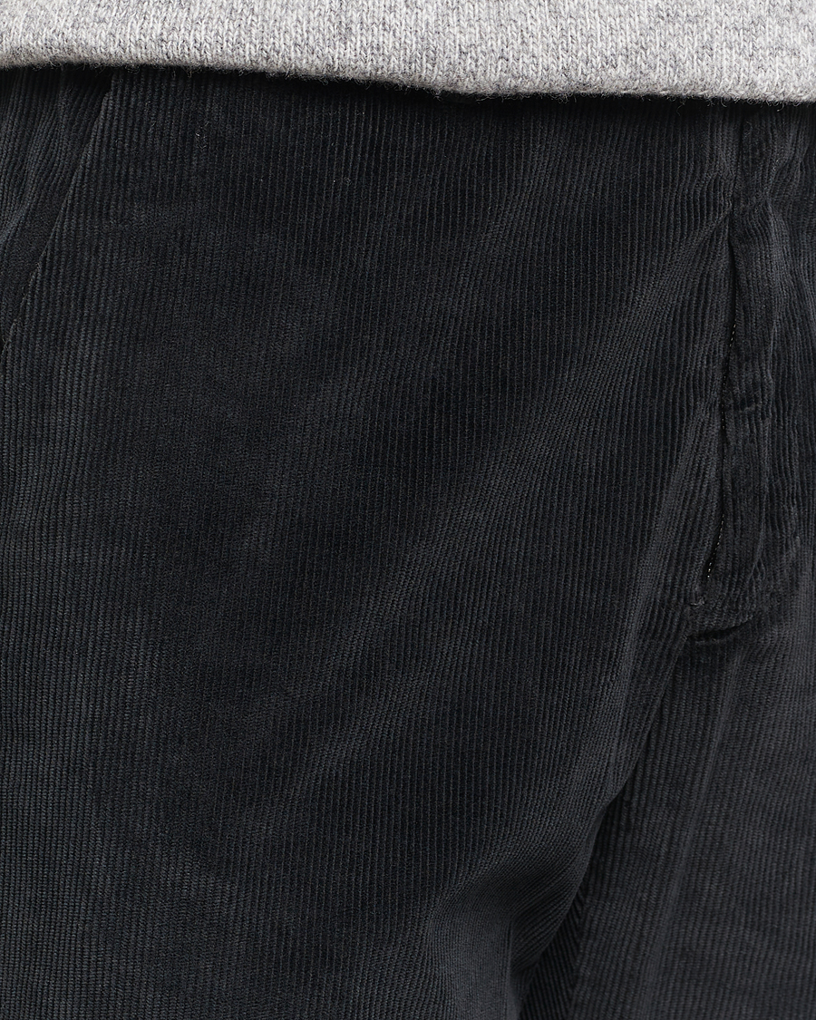 Hombres | Pantalones | Briglia 1949 | Easy Fit Corduroy Trousers Black