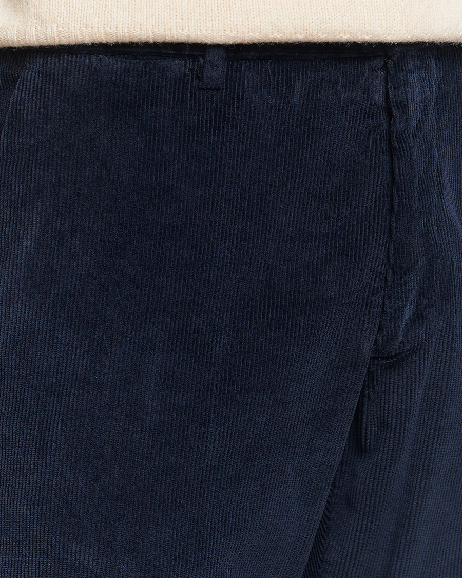 Hombres | Pantalones | Briglia 1949 | Easy Fit Corduroy Trousers Navy