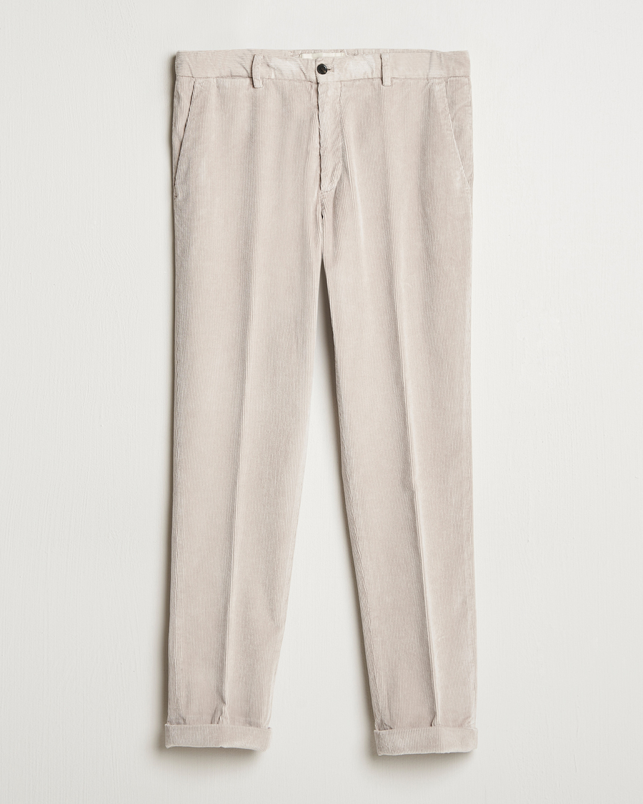 Hombres | Pantalones | Briglia 1949 | Easy Fit Corduroy Trousers Beige