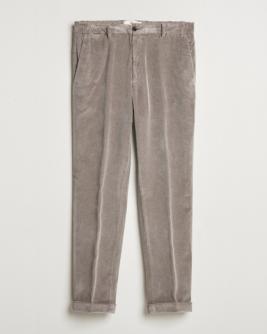 Hombres | Pantalones | Briglia 1949 | Easy Fit Corduroy Trousers Taupe