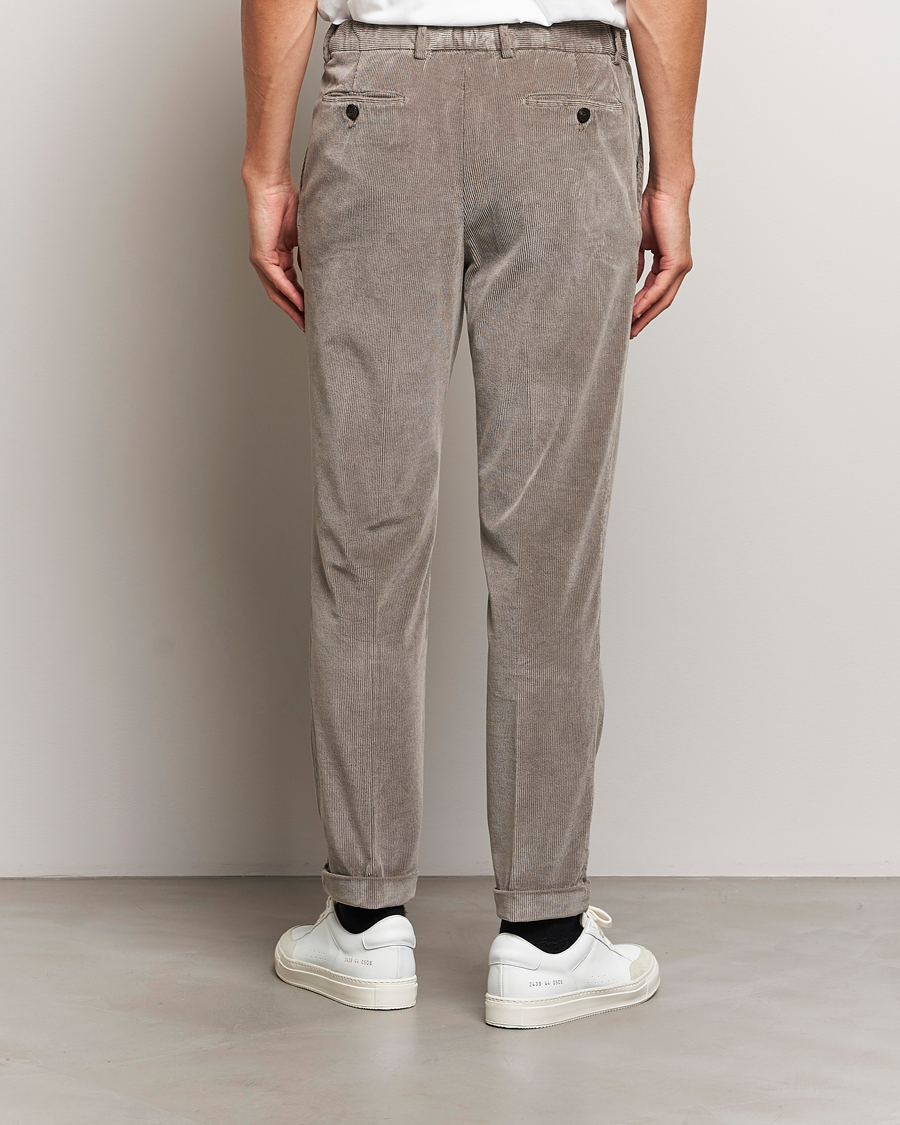 Hombres | Pantalones | Briglia 1949 | Easy Fit Corduroy Trousers Taupe