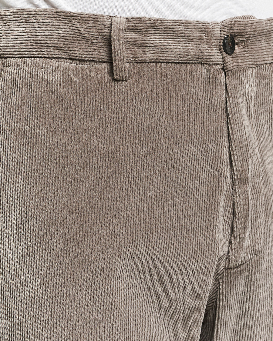 Hombres | Pantalones | Briglia 1949 | Easy Fit Corduroy Trousers Taupe