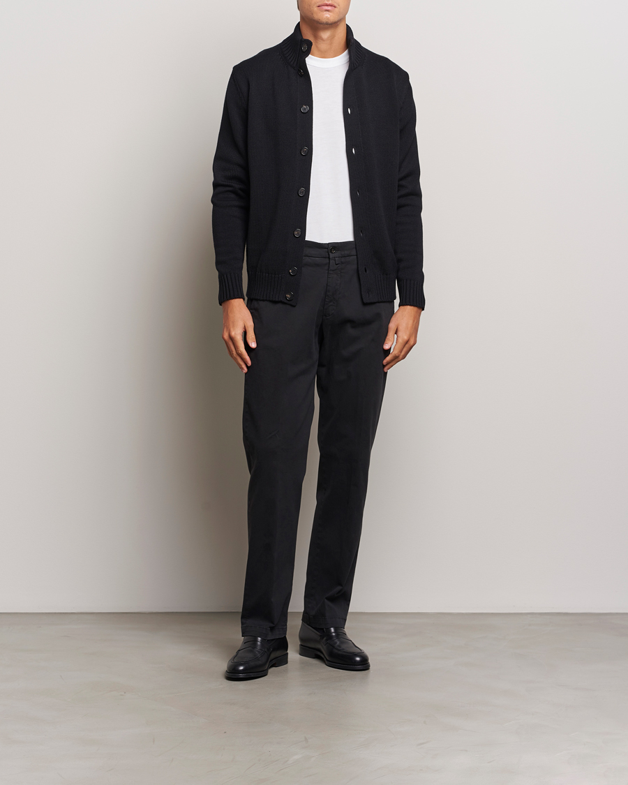 Hombres | Pantalones | Briglia 1949 | Soho Tailored Easy Fit Chino Black