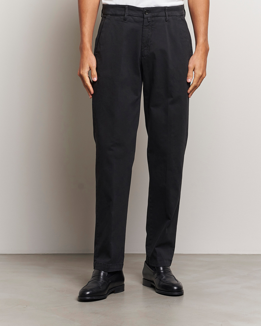 Hombres | Pantalones | Briglia 1949 | Soho Tailored Easy Fit Chino Black