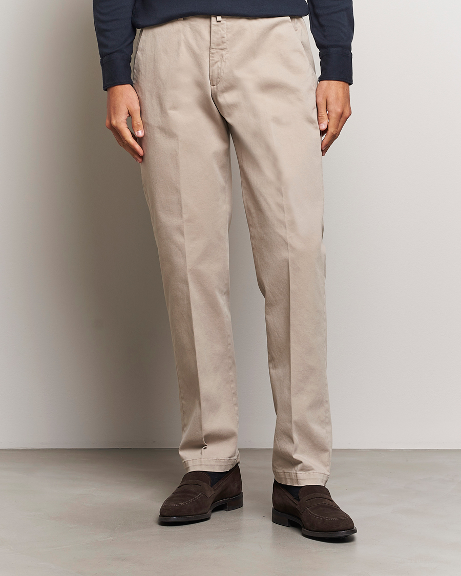 Hombres | Pantalones | Briglia 1949 | Soho Tailored Easy Fit Chino Beige