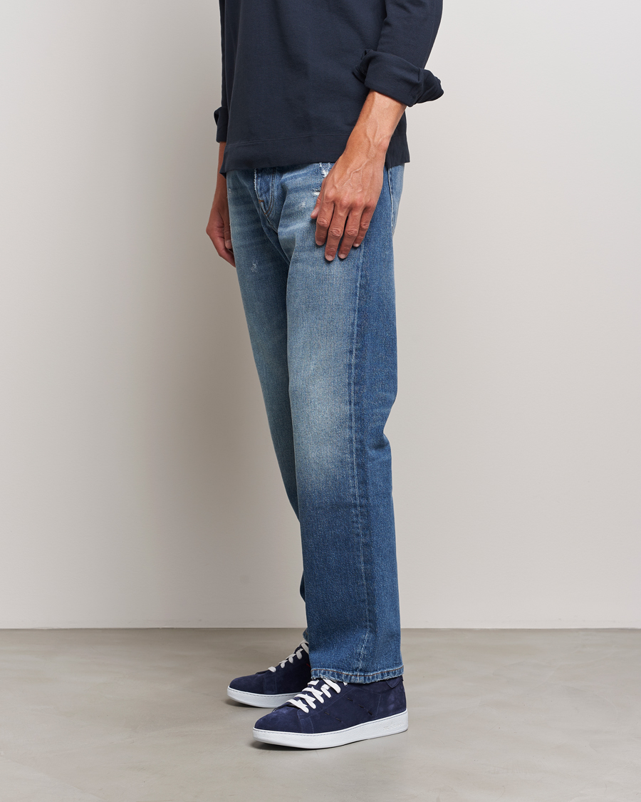 Hombres | Kiton Plain Sneakers Navy Suede | Kiton | Plain Sneakers Navy Suede