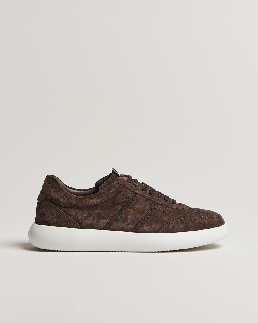Hombres | Brioni Cassetta Sneakers Dark Brown Suede | Brioni | Cassetta Sneakers Dark Brown Suede