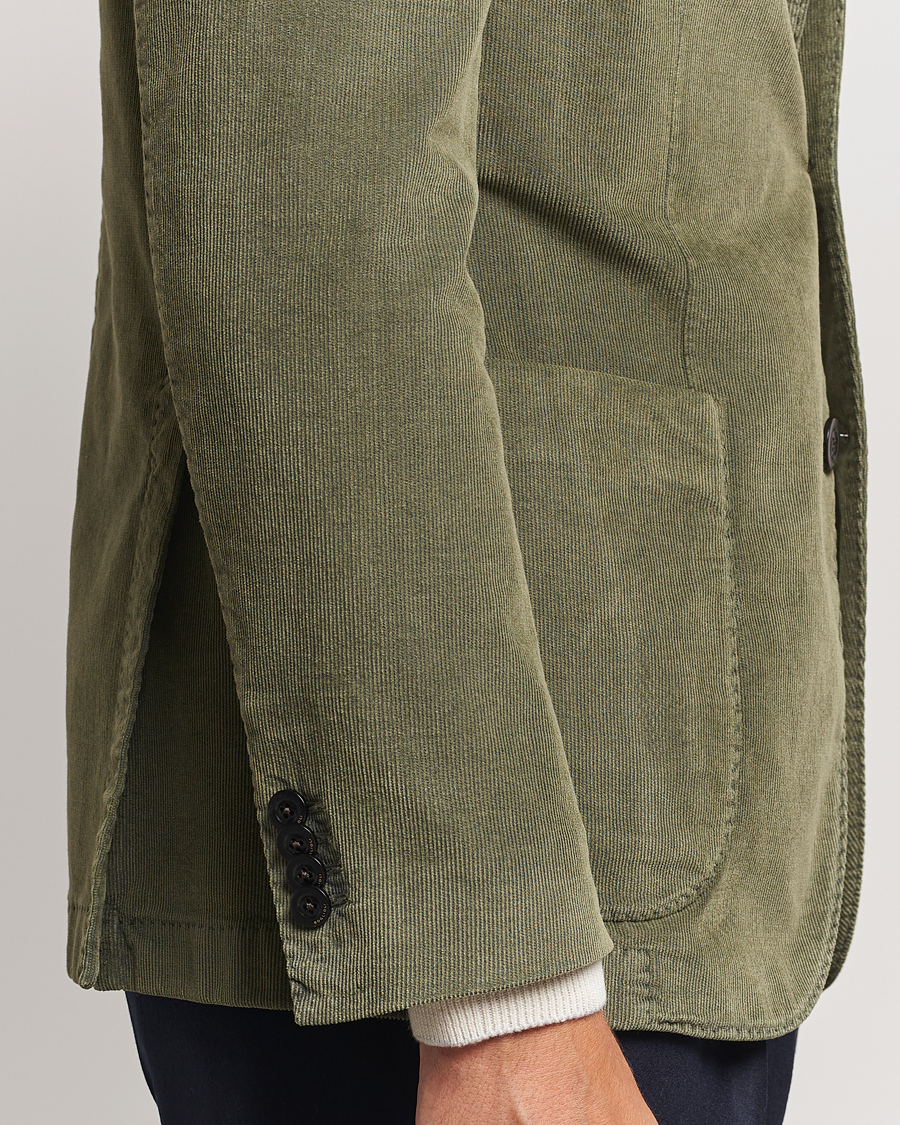 Hombres | Blazers | Boglioli | K Jacket Corduroy Blazer Dark Green