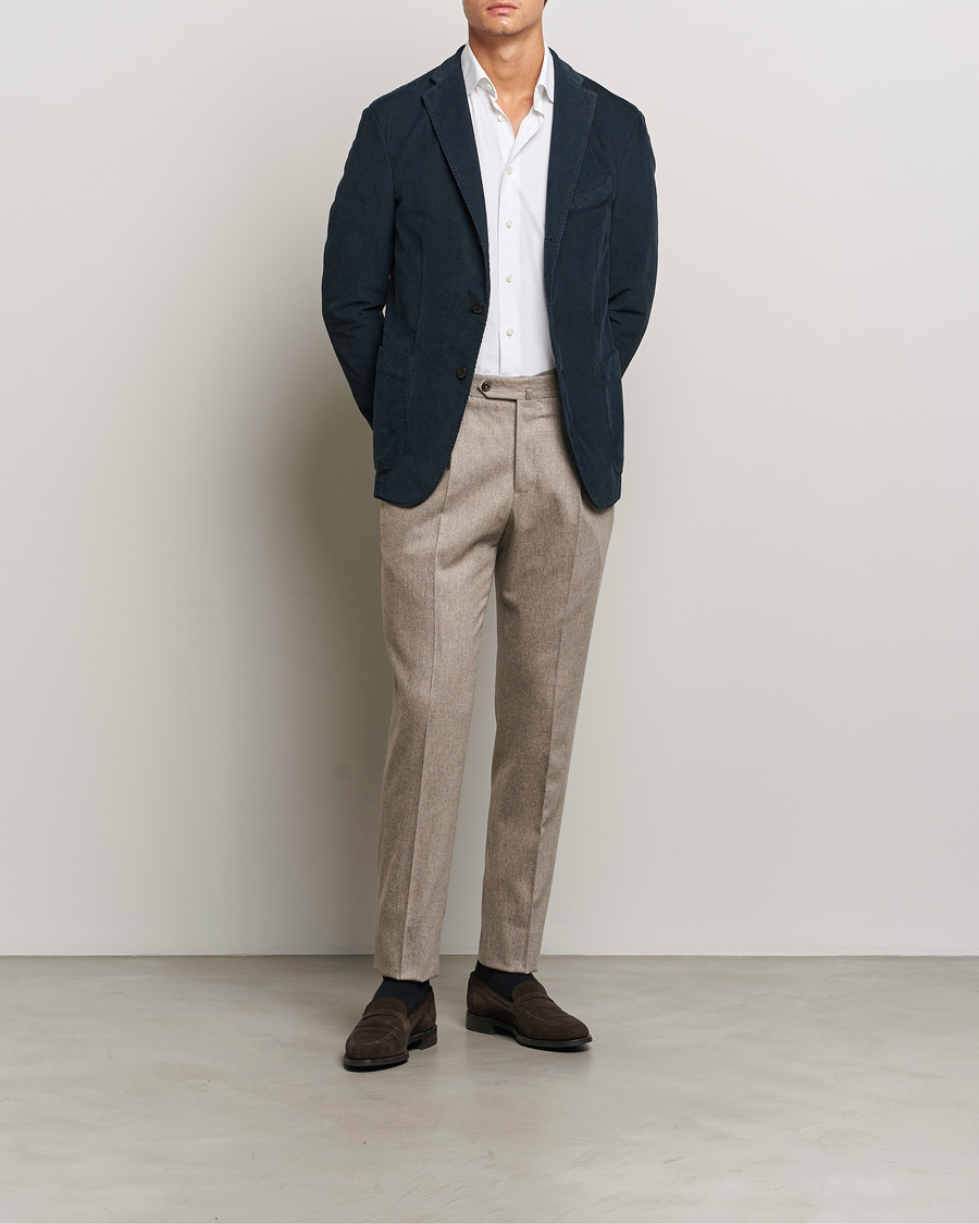 Hombres | Blazers | Boglioli | K Jacket Corduroy Blazer Navy