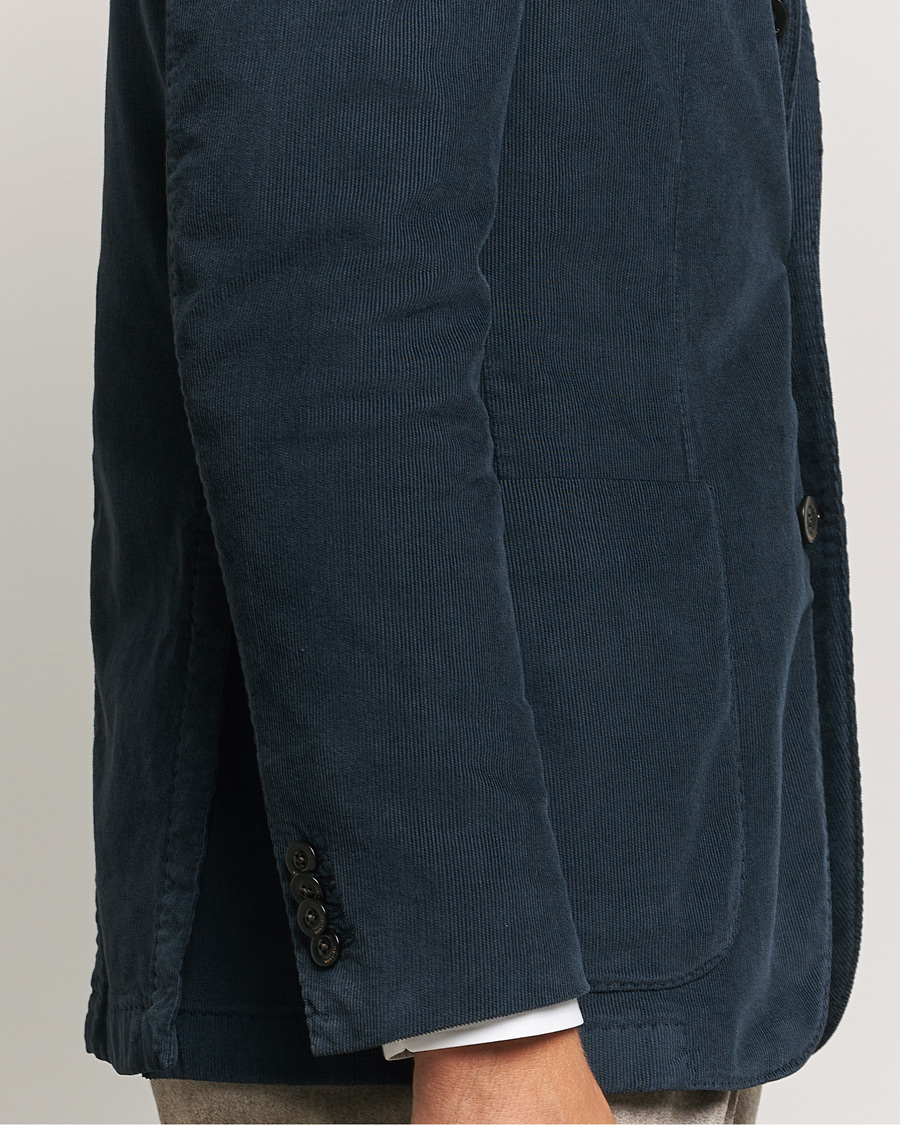 Hombres | Blazers | Boglioli | K Jacket Corduroy Blazer Navy