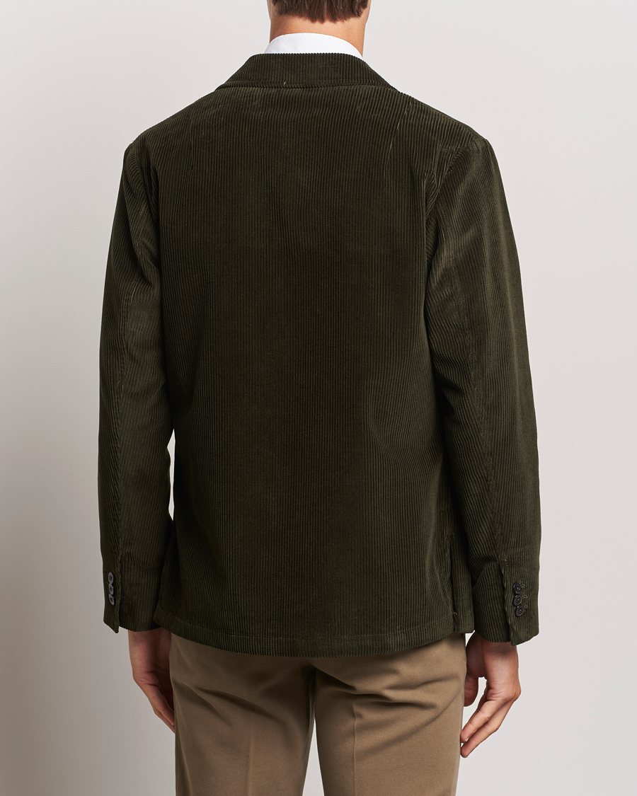Hombres | Blazers | Boglioli | Wale Corduroy Painter Jacket Dark Green