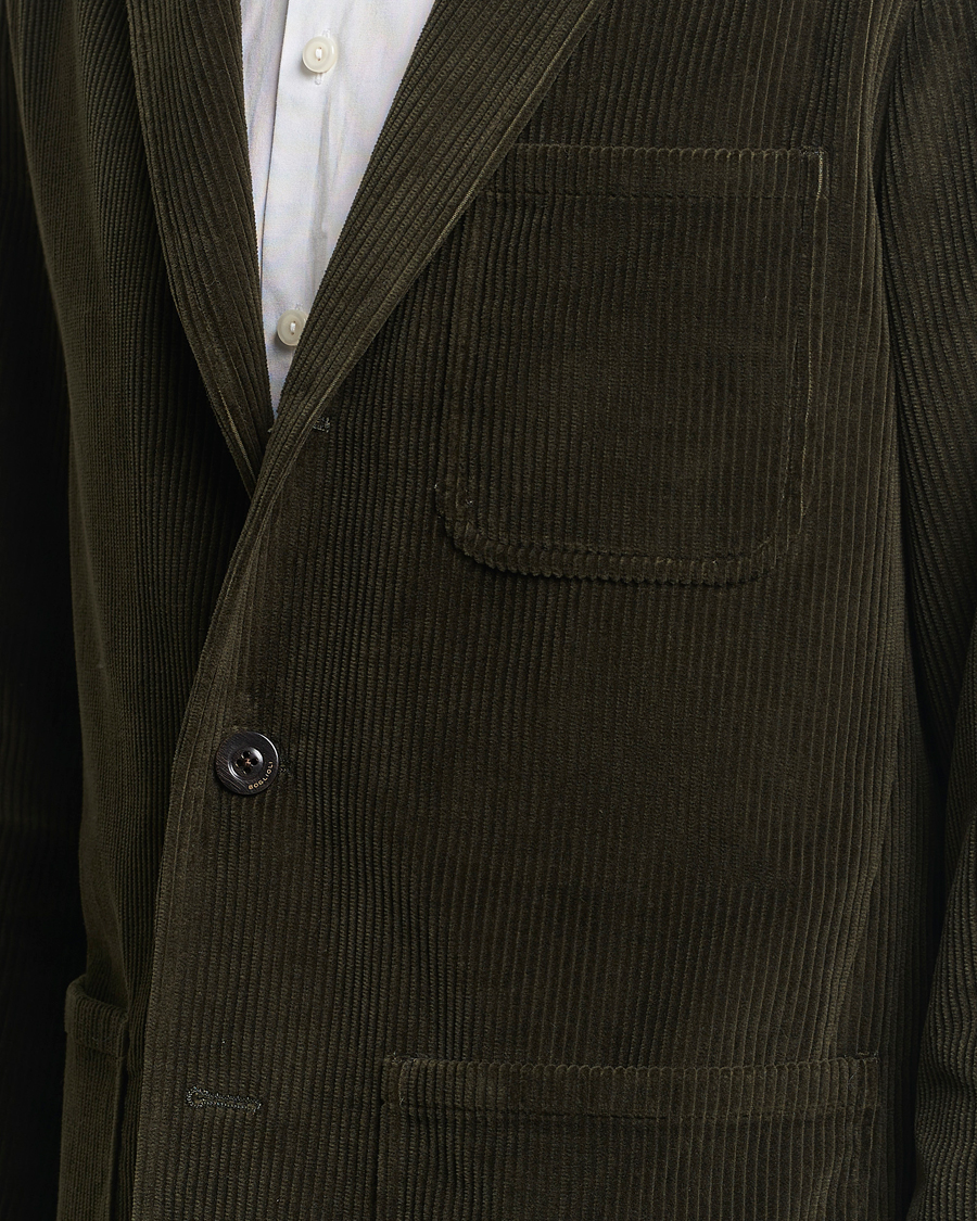 Hombres | Blazers | Boglioli | Wale Corduroy Painter Jacket Dark Green