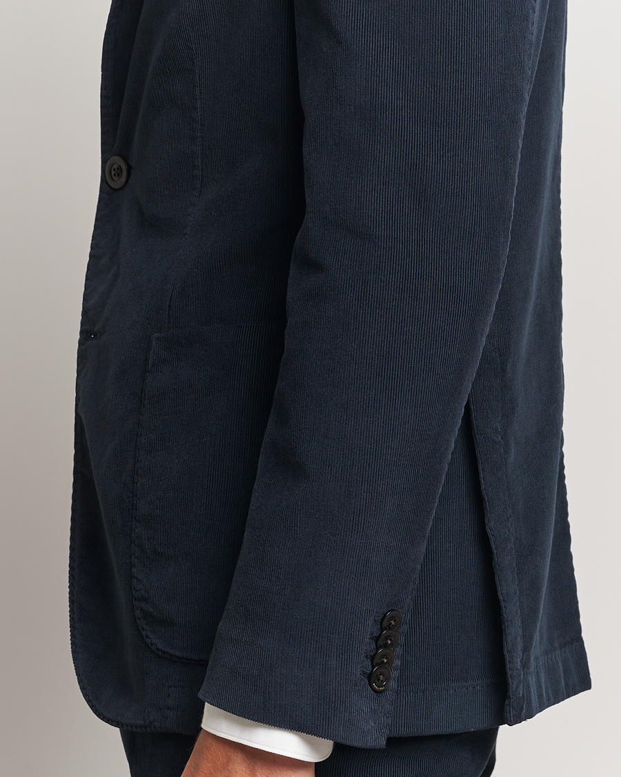 Hombres | Trajes | Boglioli | K Jacket Baby Corduroy Suit Navy