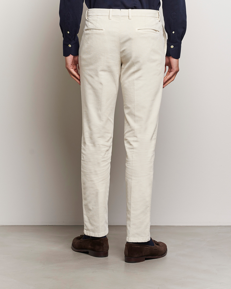 Hombres | Pantalones | Boglioli | Corduroy Trousers Off White