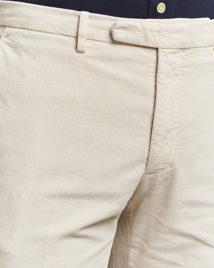 Hombres | Pantalones | Boglioli | Corduroy Trousers Off White