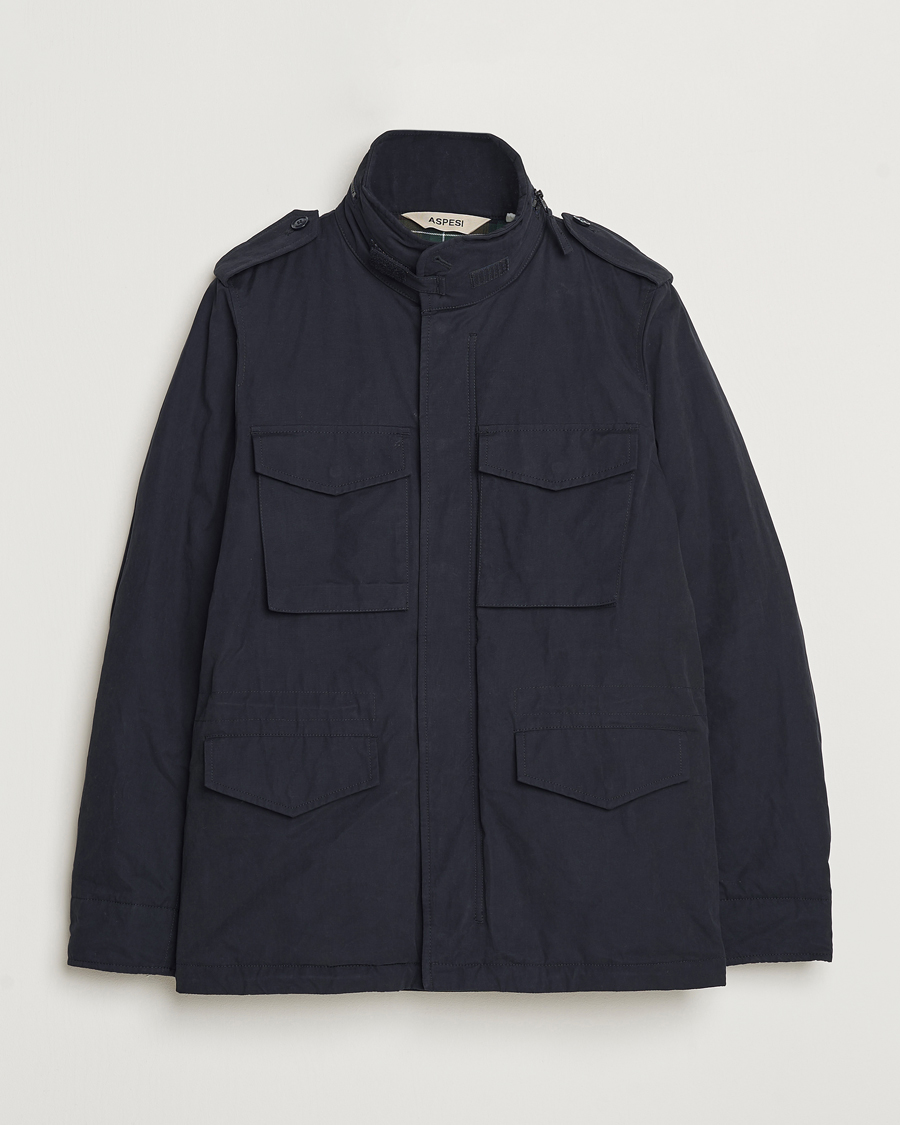 Hombres | Abrigos y chaquetas | Aspesi | Cotton Field Jacket Midnight