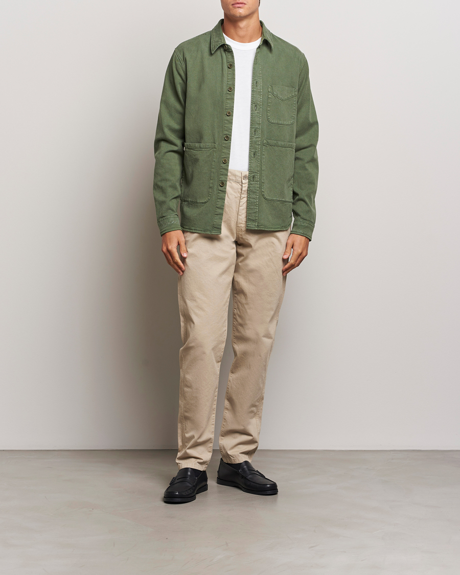 Hombres | Camisas | Aspesi | Cotton Utility Shirt Green