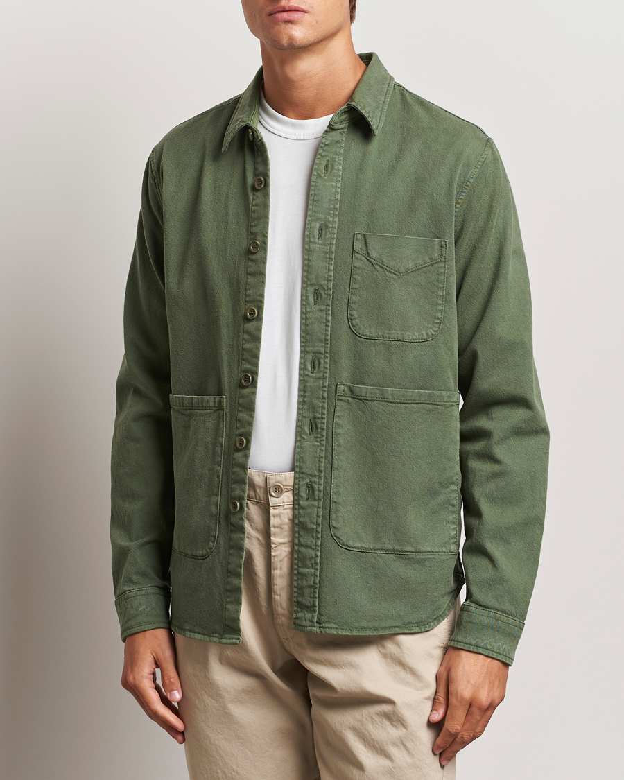 Hombres | Camisas | Aspesi | Cotton Utility Shirt Green