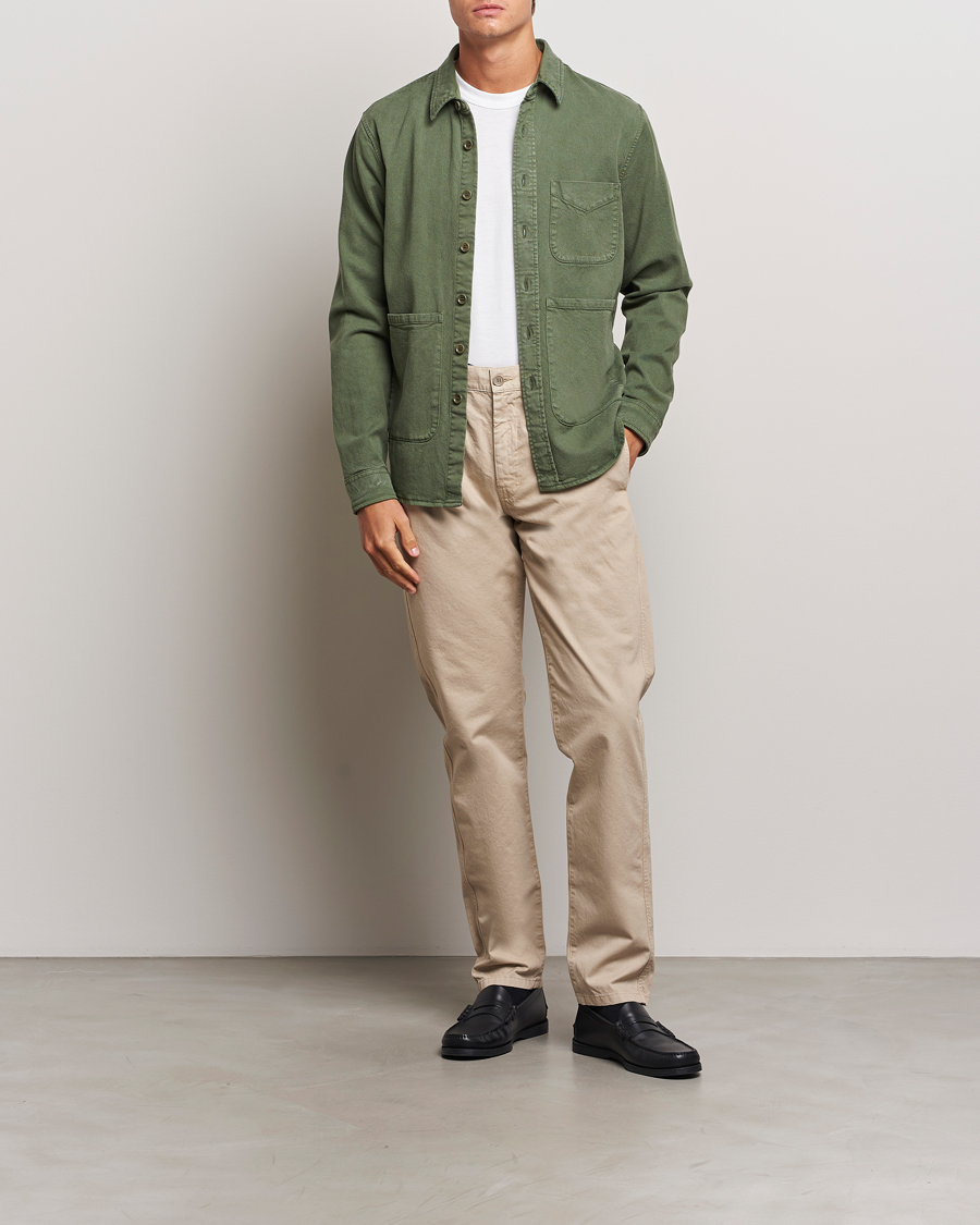 Hombres | Pantalones | Aspesi | Garment Dyed Cotton Pants Beige
