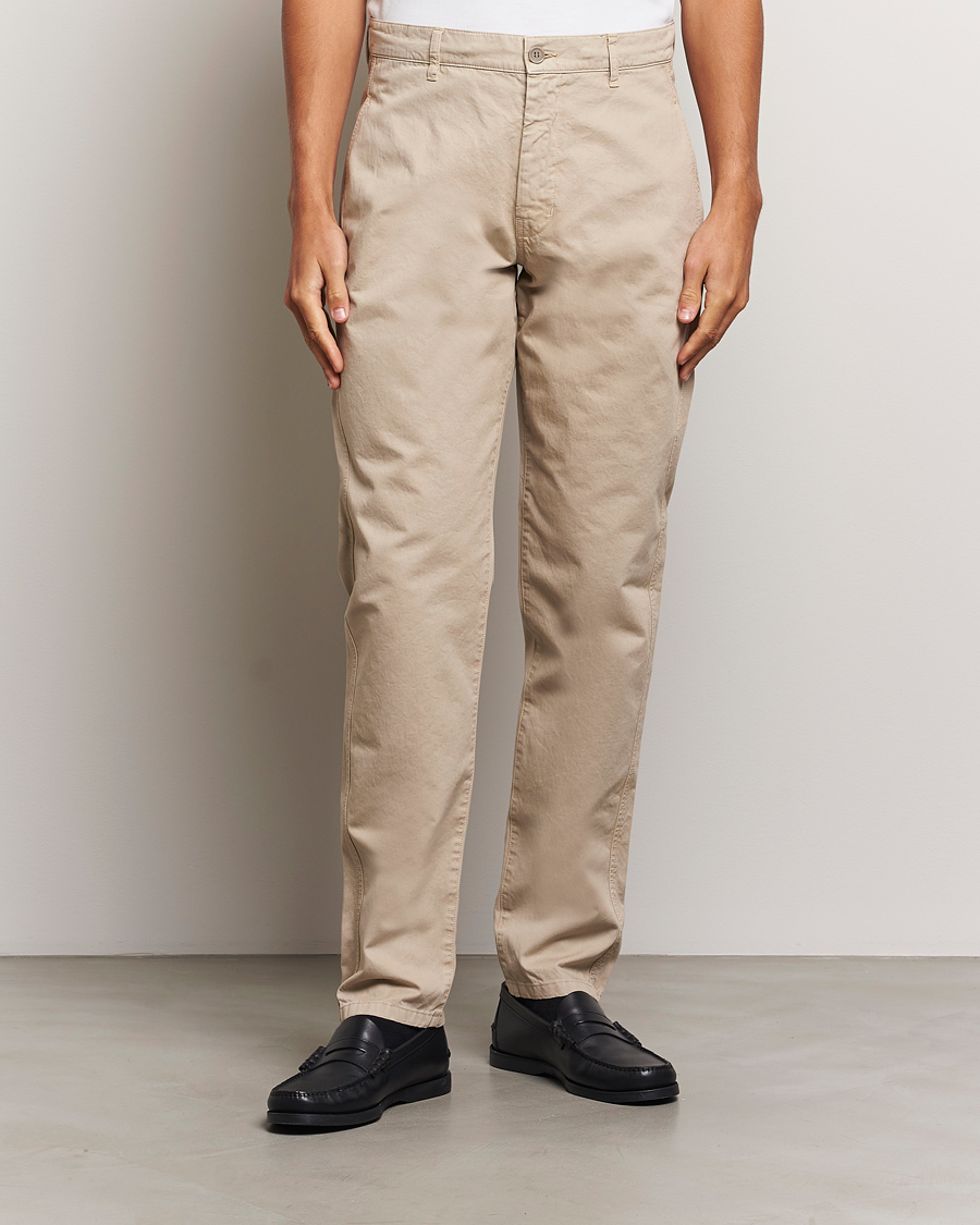 Hombres | Pantalones | Aspesi | Garment Dyed Cotton Pants Beige