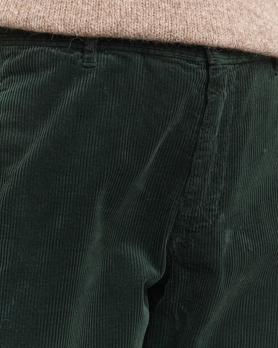 Hombres | Pantalones | Aspesi | Corduroy Pants Dark Green