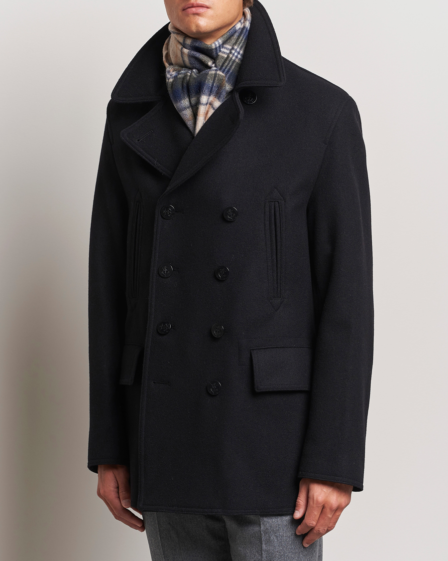 Hombres | Abrigos y chaquetas | Gloverall | Churchill Reefer Peacoat Black