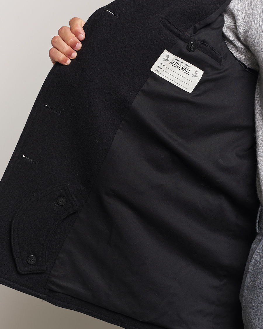 Hombres | Abrigos y chaquetas | Gloverall | Churchill Reefer Peacoat Black