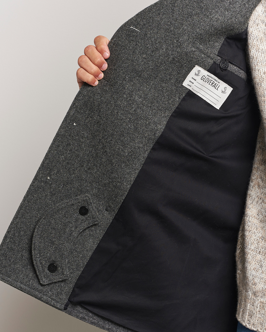 Hombres | Abrigos y chaquetas | Gloverall | Churchill Reefer Peacoat Grey