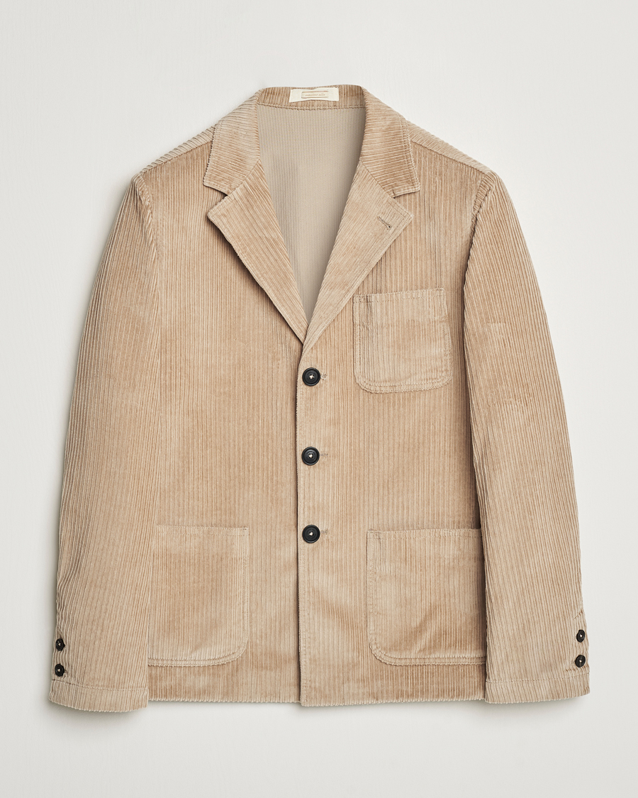Hombres | Abrigos y chaquetas | Massimo Alba | Baglietto Wale Corduroy Jacket Beige
